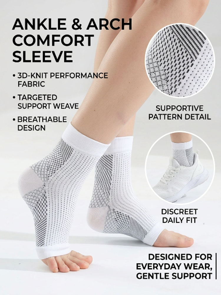 Compression Sleeve Calf - Solid White Calf Sleeves Elastic Sports