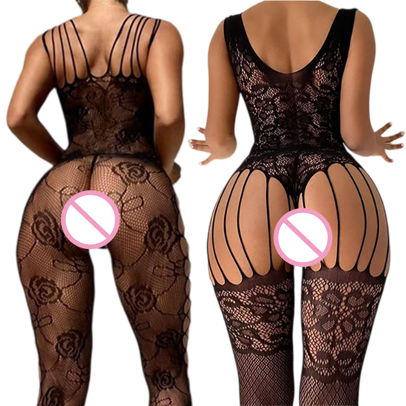 Black Crotchless Soft Stretch  - đánh giá và giá Fishnet Stocking Women