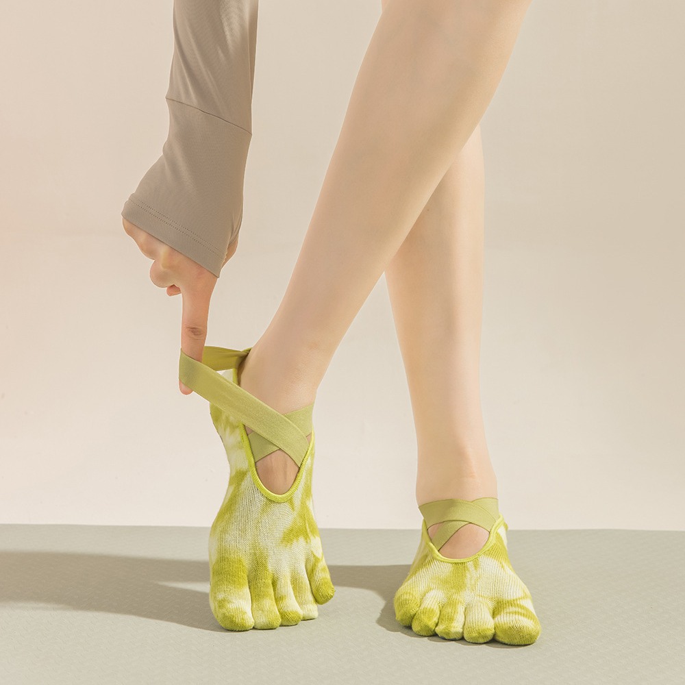 Tie-Dye Women's Five Finger Gr - đánh giá và giá Grip Sock Yoga