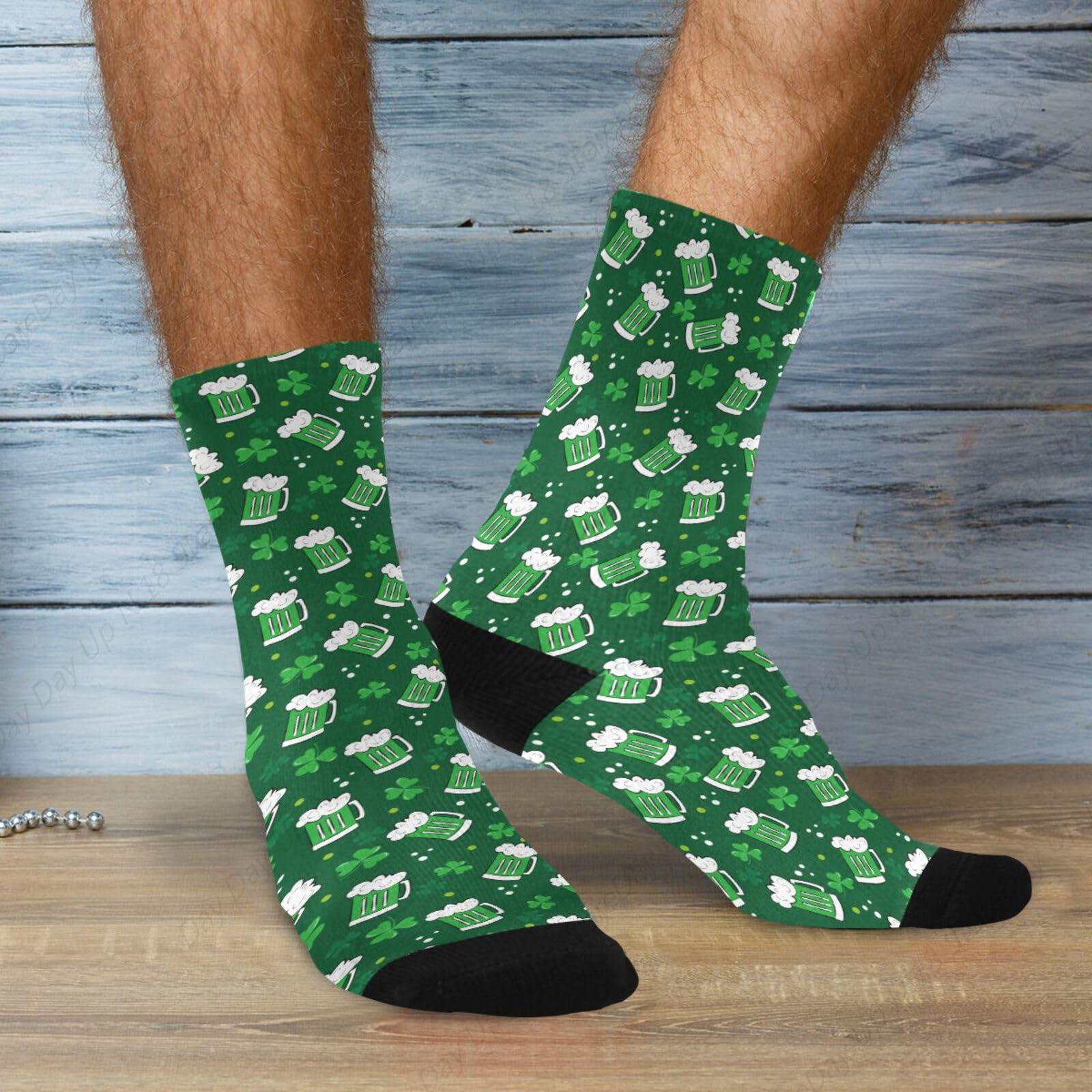 Green Clover Leaf Beer St. Pat - đánh giá và giá Cotton Crew Sock Pack