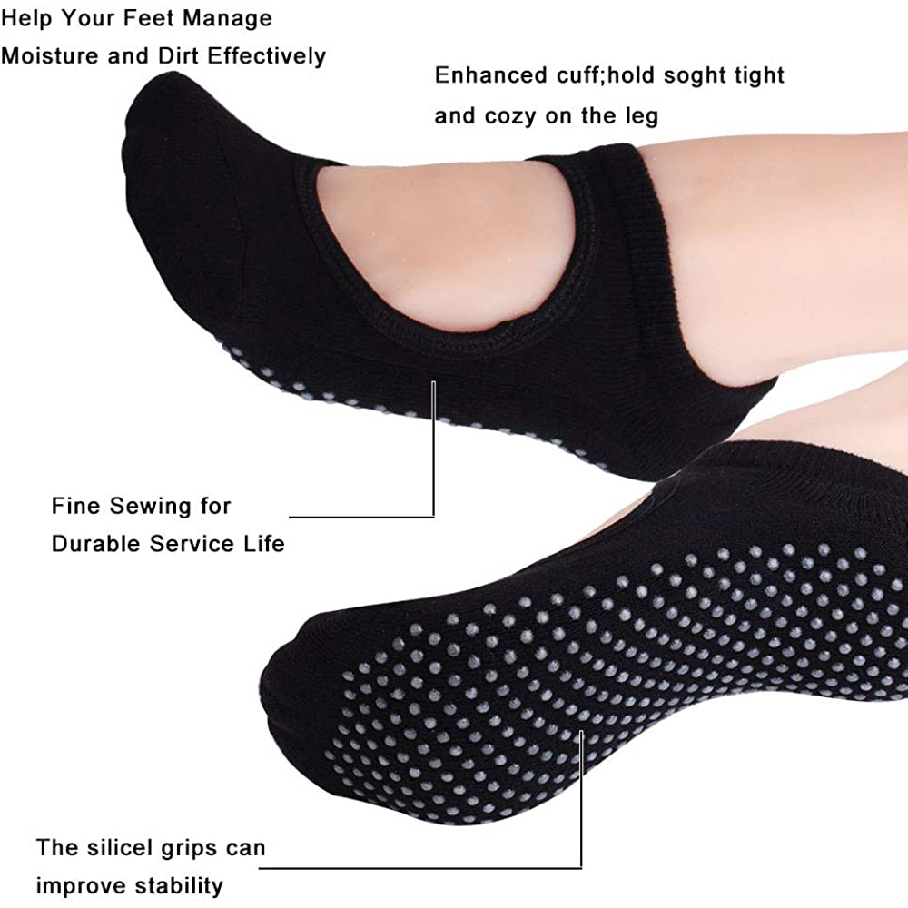 Backless Non-slip Fitness Pila - đánh giá và giá Grip Sock Yoga