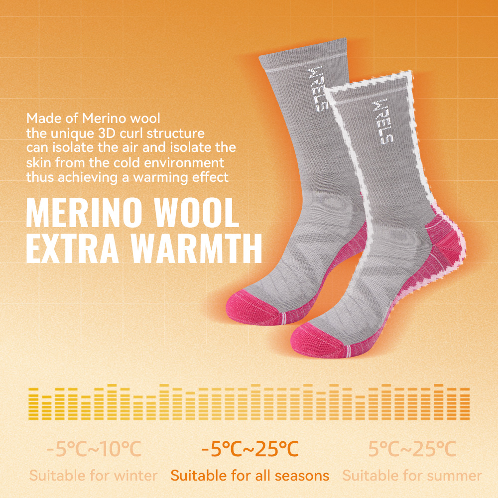 WRELS 1/2/3 Merino Wool Socks  - đánh giá và giá Wool Hiking Sock